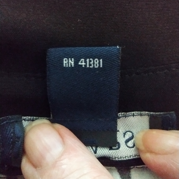 Chaps XL Black Ivory Abstract Classic Collared Short Sleeve Belted Shirt Waist - Picture 11 of 11